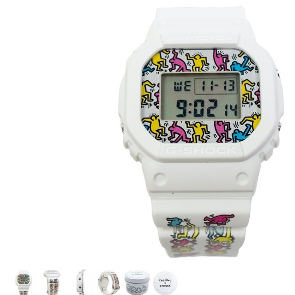 KEITH HARING G SHOCK WATCH WHITE - LIMITED EDITION